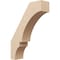 Ekena Millwork 5-inch W x 18-inch D x 24-inch H Balboa Rough Cedar Woodgrain TimberThane Knee Brace, Primed BRCUR05X18X24BOARCPR - alternate 1